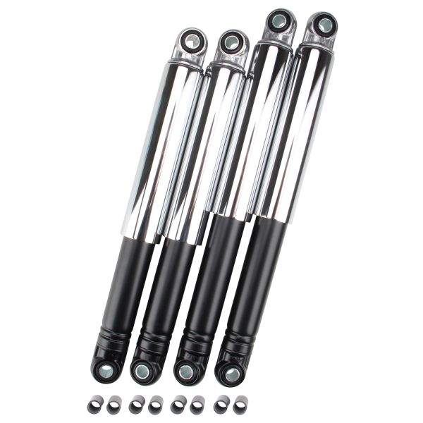 Stoßdämpfer Tieferlegung Set schwarz/chrom 290 mm + 310 mm für Simson Schwalbe KR51 Star (102791)