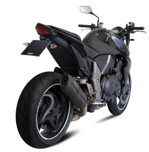 Mivv SPORT Schalldämpfer SUONO SLIP-ON Steel Black für HONDA CB 1000 R BJ 2008 > 2017 (H.041.L9)