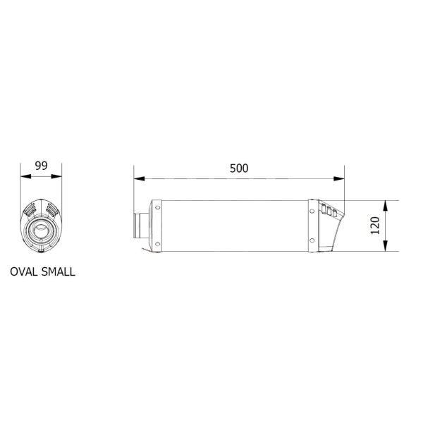 Mivv SPORT Schalldämpfer OVAL 2 SLIP-ON Titan Cap für YAMAHA YZF 1000 R1 BJ 2007 > 2008 (UY.027.L4C)