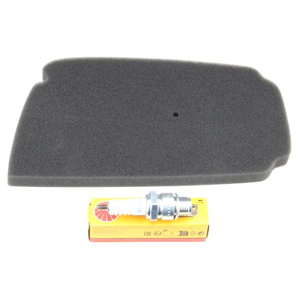 Luftfilter + NGK BR6HSA Zündkerze für Honda Bali SJ 50 Citomerx 105877 Ersatzteil (105877)