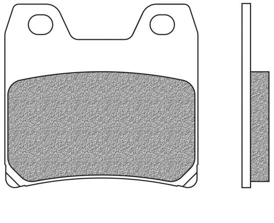 Bremsbeläge hinten Typ FD.0341 für Yamaha FZS 1000 Fazer, XJR 1300 (700341)