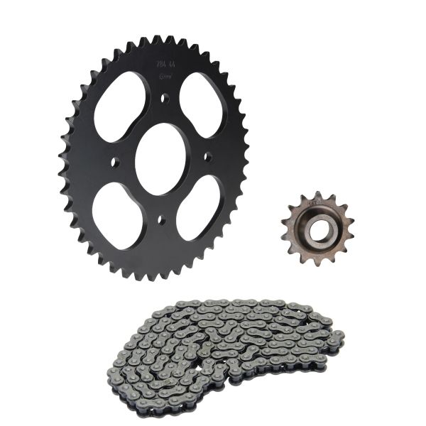 Kettensatz 3-teilig schwarz 14/44 Zähne für Hercules XE 9 Enduro (1280571444106B)